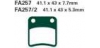EBC brzdové platničky Standard FA257 (náhrada FA178)