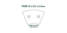 EBCEBC Bremsklatze Standard FA26 Harley Davidson FX ... XL ... 73-77