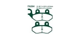 EBCEBC Bremsklatze Standard FA264 - ersetzt durch SFA264