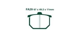 EBCEBC Bremsklatze Standard FA29 (siehe auch FA30 und FA31) CX500 79-81 CBX100079-80 GL1000 78-79