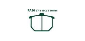 EBCEBC Bremsklatze Standard FA30 (siehe auch FA29 und FA31)