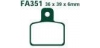 EBC brzdové platničky Standard FA351