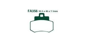 EBCEBC Bremsklatze Standard FA356 siehe auch SFA356