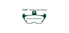 EBCEBC Bremsklatze Standard FA407 ersetzt FA246 und FA170