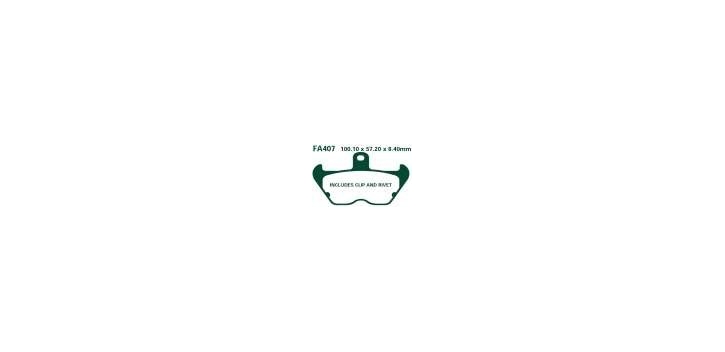EBCEBC Bremsklatze Standard FA407 ersetzt FA246 und FA170