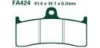 EBC brzdové platničky Standard FA424