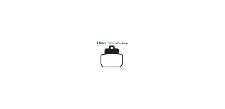 EBCEBC Bremsklatze Standard FA425 ersetzt durch SFA425