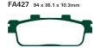 EBC brzdové platničky Standard FA427