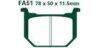 EBC brzdové platničky Standard FA51
