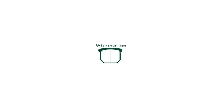 EBCEBC Bremsklatze Standard FA65
