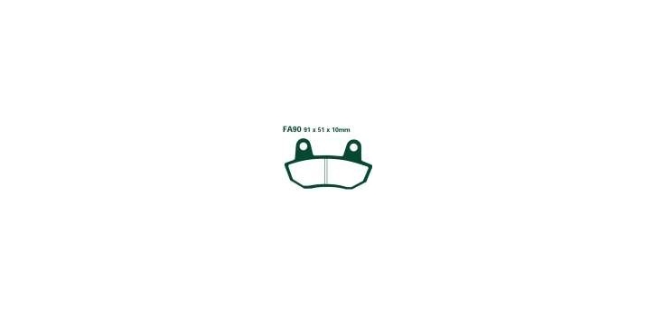 EBCEBC Bremsklatze Standard FA90