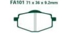 EBCEBC Bremsklatze TT FA101 (Red MXR) Standard