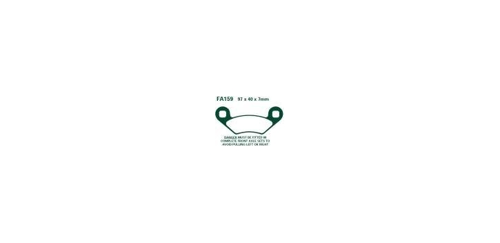 EBCEBC Bremsklatze TT FA159 Standard