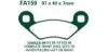 EBC brzdové platničky TT FA159 Standard