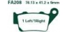 EBCEBC Bremsklatze TT FA208 (Red MXR) Standard - ersetzt FA213