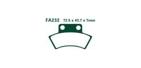 EBCEBC Bremsklatze TT FA232  Standard
