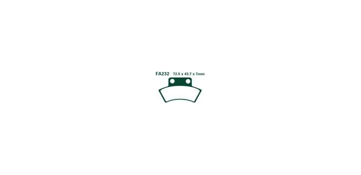 EBCEBC Bremsklatze TT FA232  Standard