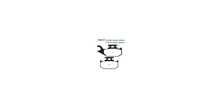 EBCEBC Bremsklatze TT FA317 Standard