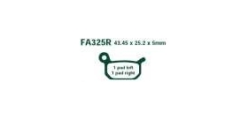 EBCEBC Bremsklatze TT FA325 Standard