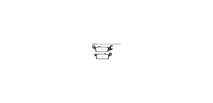 EBCEBC Bremsklatze TT FA443 Standard
