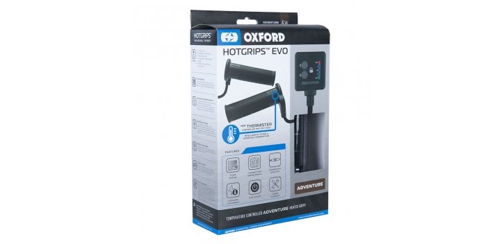 Oxford vyhrievané rukoväte EVO Adventure s termostatom